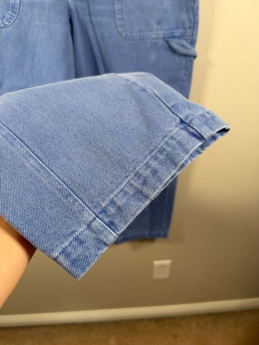 Alex Mill Painter Jeans Mens Size 33 Utility Carpenter Light Denim Wash Blue - Picture 8 of 11
